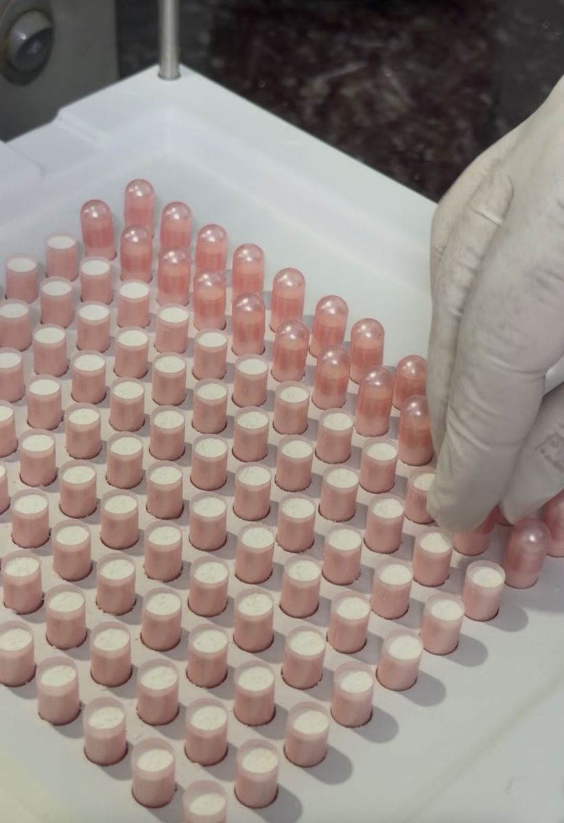 Preparo de cápsulas no laboratório
